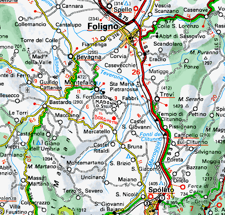 Mappa stradale della zona